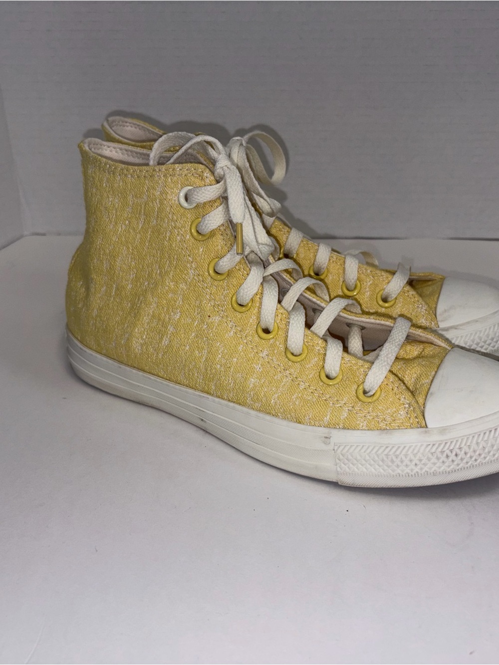 Converse Yellow High Top Canvas Sneakers - Picture 2 of 6